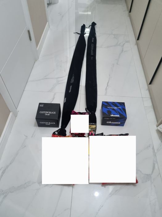 Lanseta + mulineta Okuma Custom Black