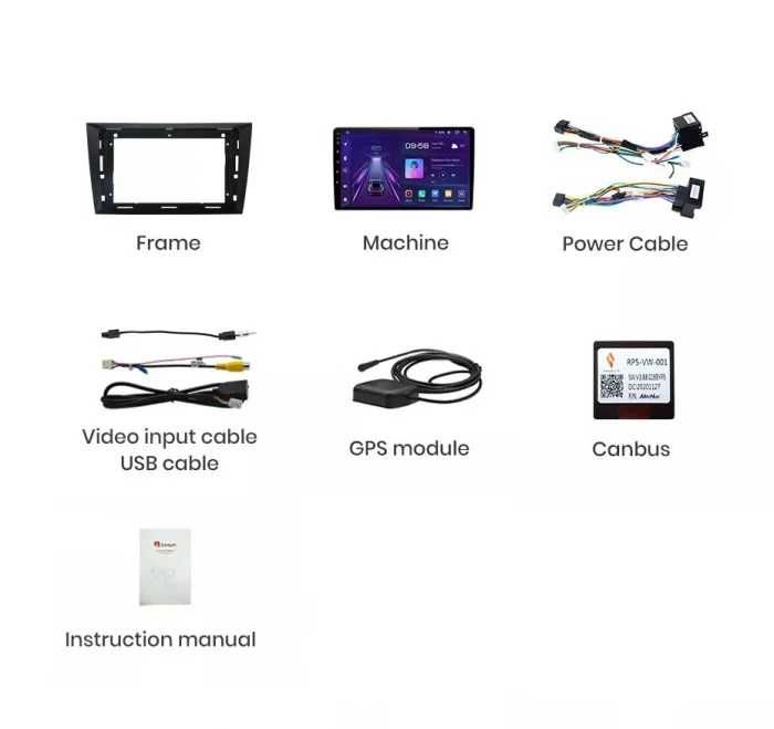 Navigatie Android VW GOLF 6 Waze Youtube Carplay + Camera