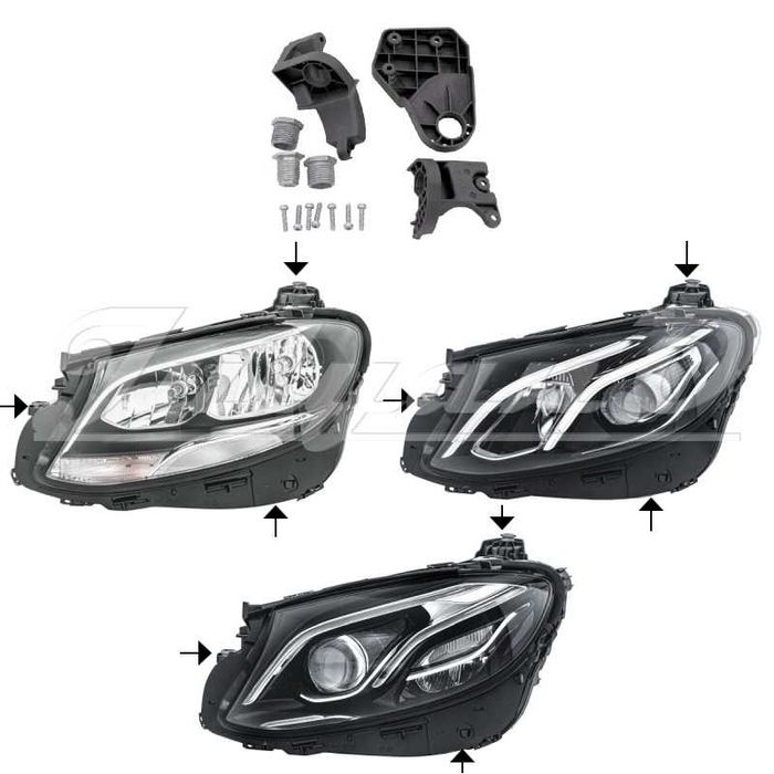 Щипки (водачи, крепежи) за закрепване на фар за MERCEDES E-CLASS W213