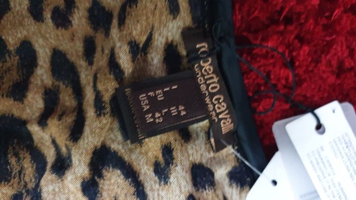 Tricou original Roberto Cavalli Diamond Animal Print