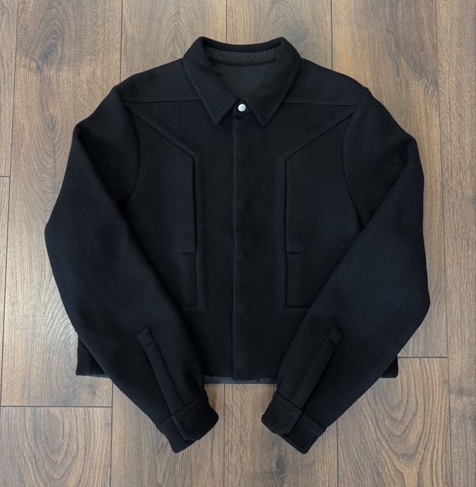Rick Owens cropped virgin wool jacket