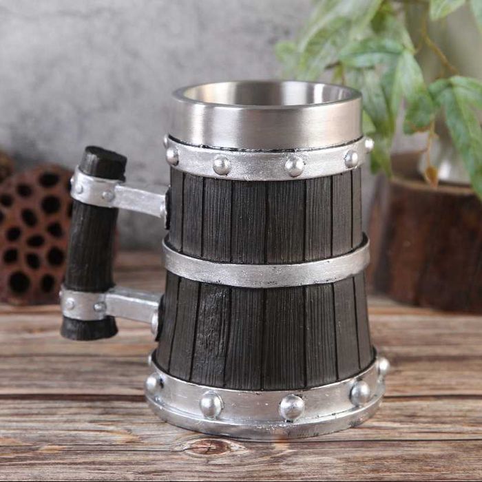 Нова Метална Халба -Чаша с Дръжка - 560мл Къмпинг