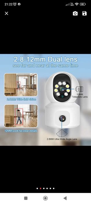 Нова! Camera 4K dual lens wifi