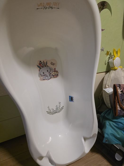 Голяма вана за баня с термометър