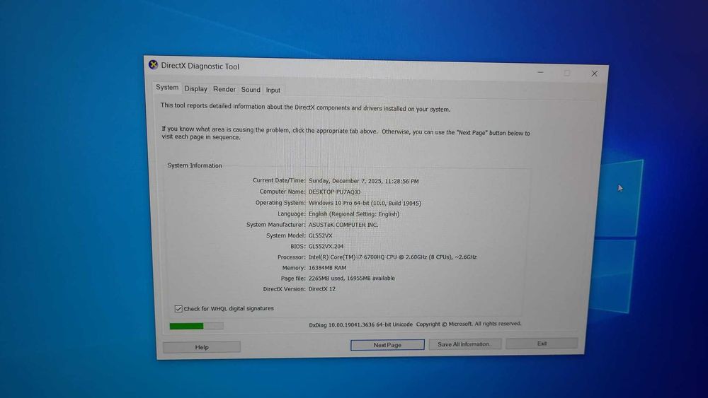 Laptop Gaming ASUS ROG GL552VX , i7-6700HQ , nvidia 950m de 4 gb