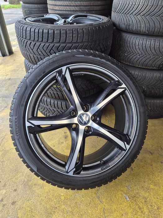 ROTI Jante + Anvelope IARNA - 5x112 255/40/20 - Dedicate VW Tiguan - Jante CA NOI / Anvelope CA NOI 2021 PIRELLI