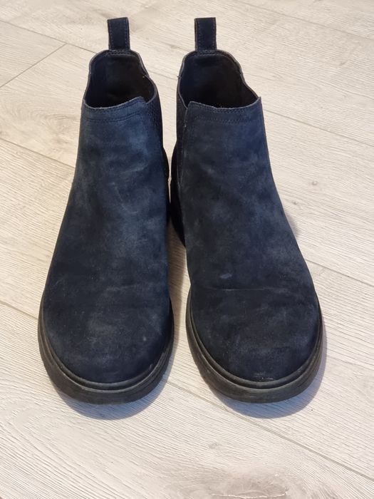Ghete Geox barbati piele intoarsa bleumarin/ albastre marime 43