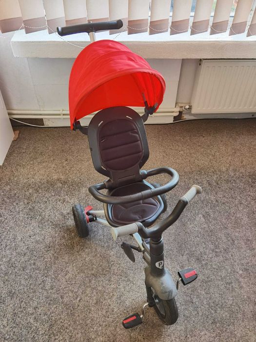 Tricicleta ultrapliabila Qplay Nova Rubber rosu