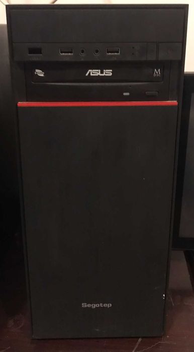 Sistem Pc Complet Placa de baza Asus Intel Core i5-8500 6 Core 3 Ghz, 8 GB DDR4, SSD 128 GB, DVDRW, GTX 970 4 GB, Carcasa SEGOTEP + Sursa 500W Win 11