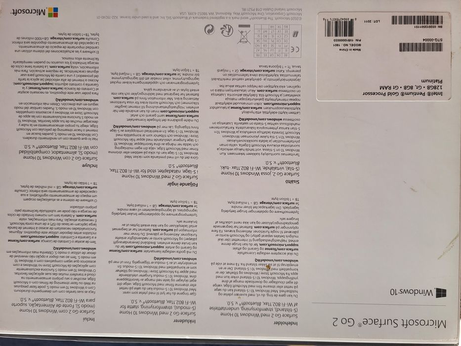 Продам планшет Microsoft Surface Go2