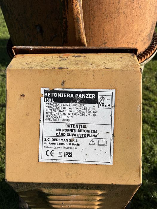 Betoniera Panzer 180 L