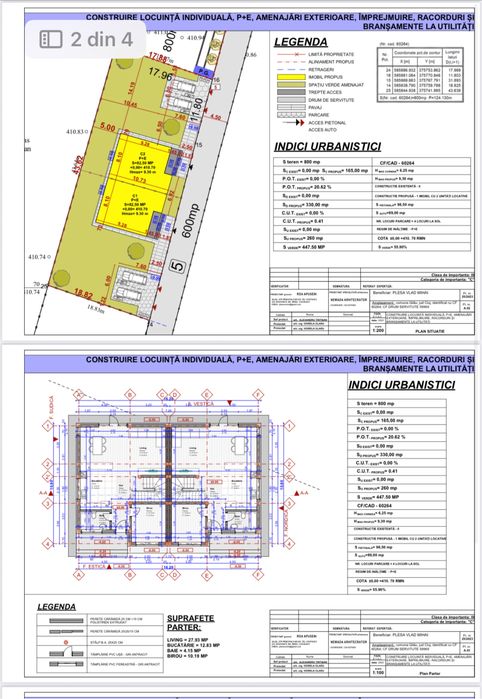 Vând duplex semifinisat Gilau