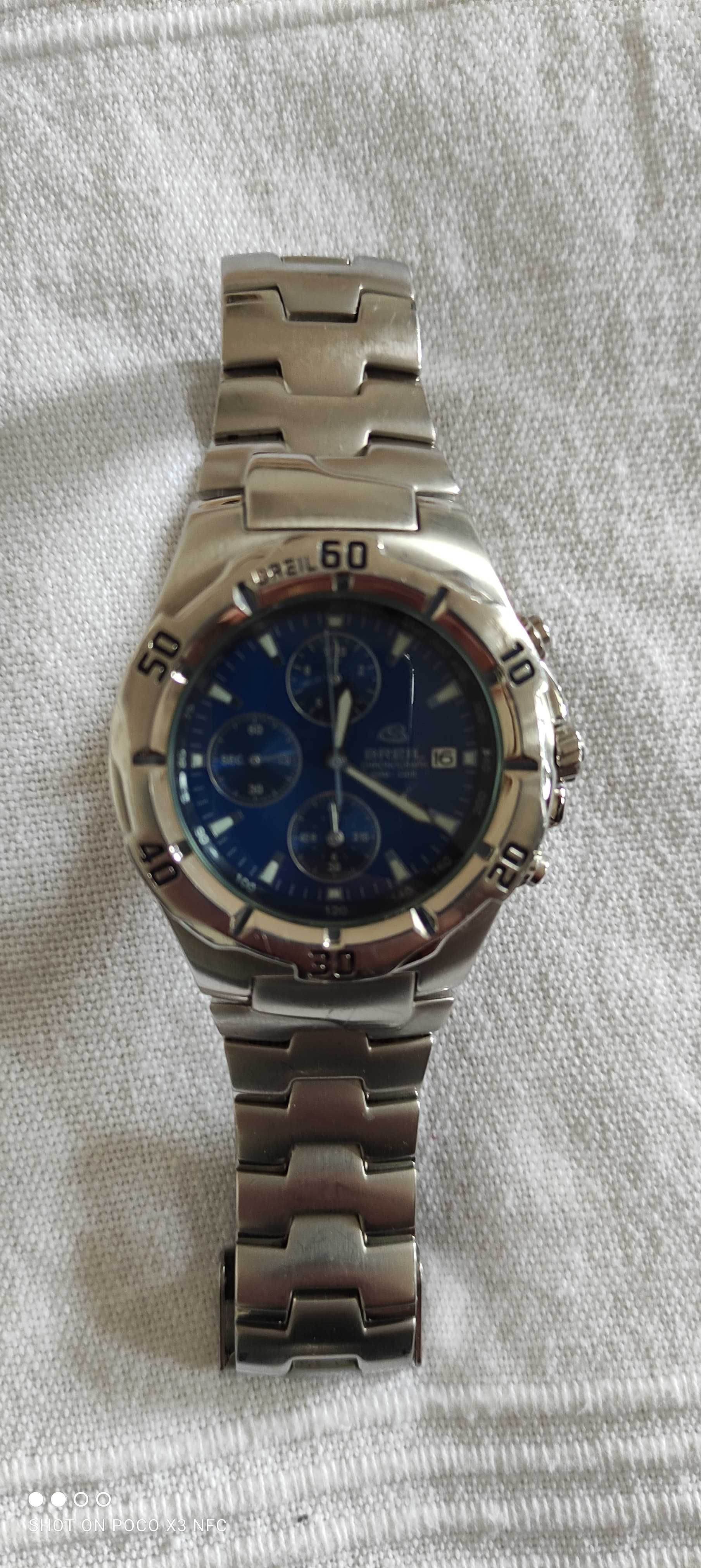 Breil Chronograph 100M Saphire Blue Fluorescent Tachymeter barbati