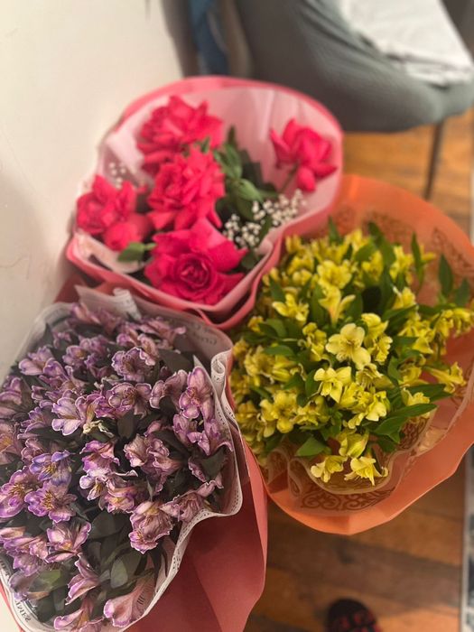 Цветы свежие б/у