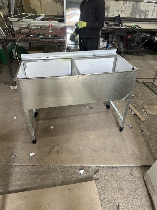 Стол мойка для общепита