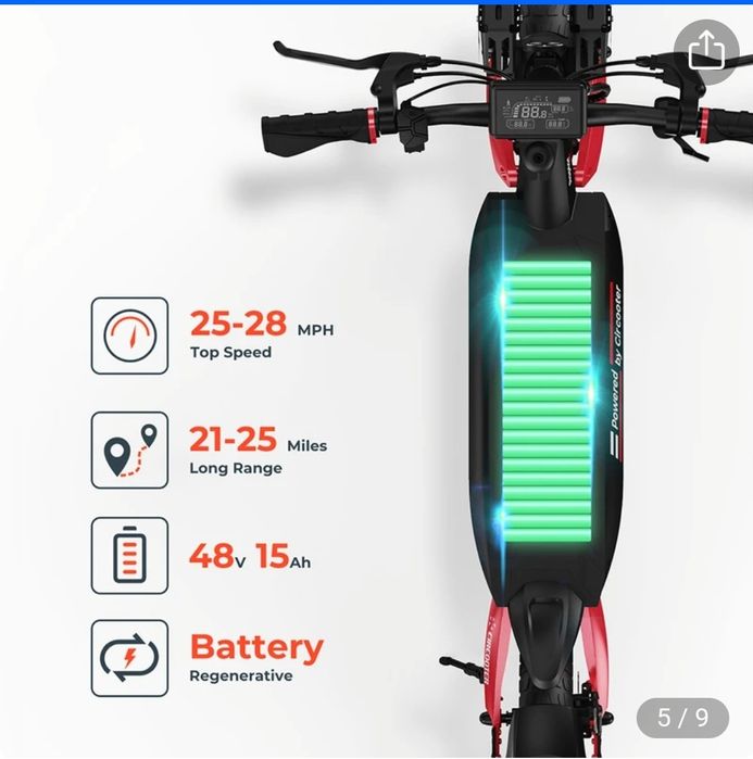Trotineta electrica pliabila CIRCOOTER M2, anvelopa off-road 10 inch