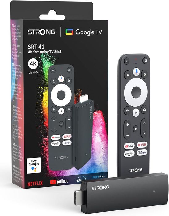 Player multimedia Strong SRT41, 4K UHD, Google TV, Bluetooth, HDMI 2.1,sigilat