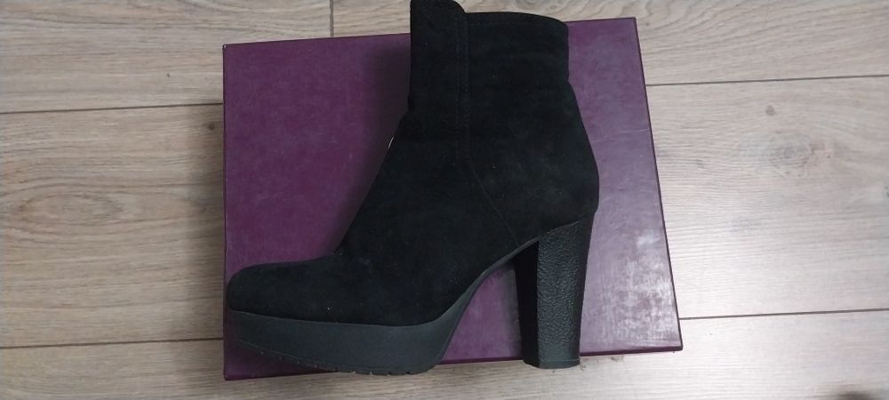 Ботинки сапожки турция замш мех натуральный