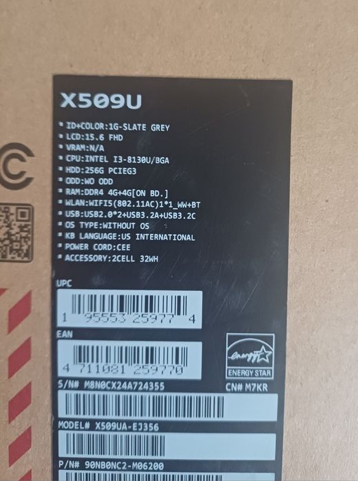 Laptop ASUS X509U (in stare perfecta!)