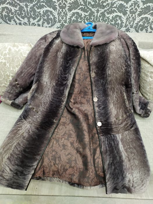 Шуба мутон облегченная.