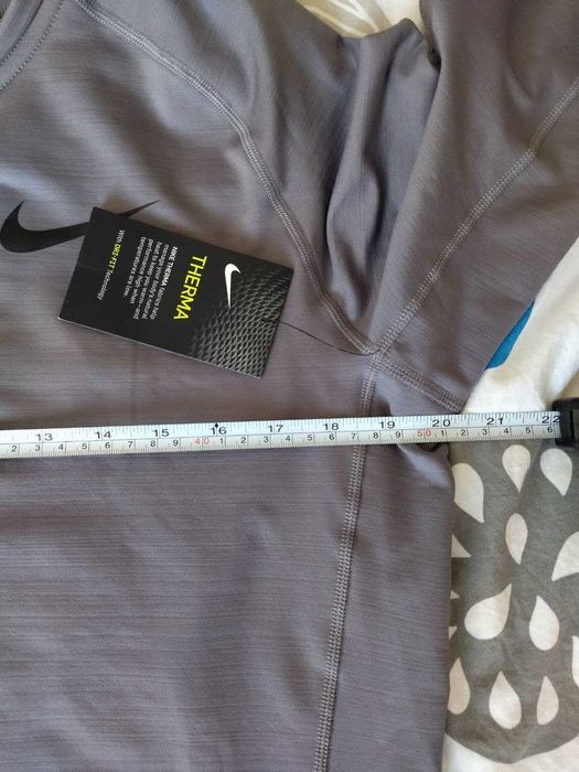 Nike Dri-Fit Warm Long-Sleeve Mens Mock Smoke Grey L