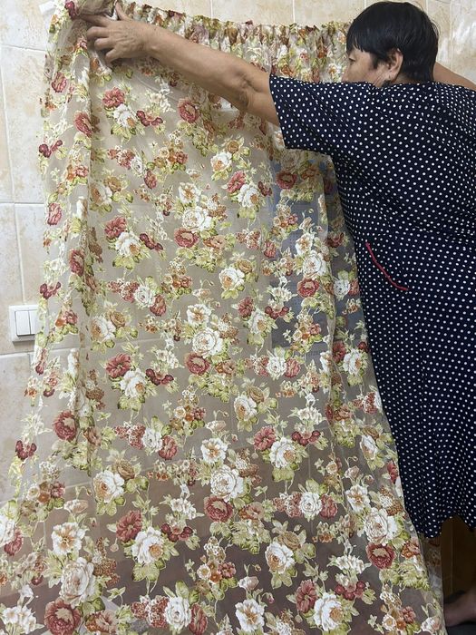 Штор қалың тюль  жағдайы жаксы