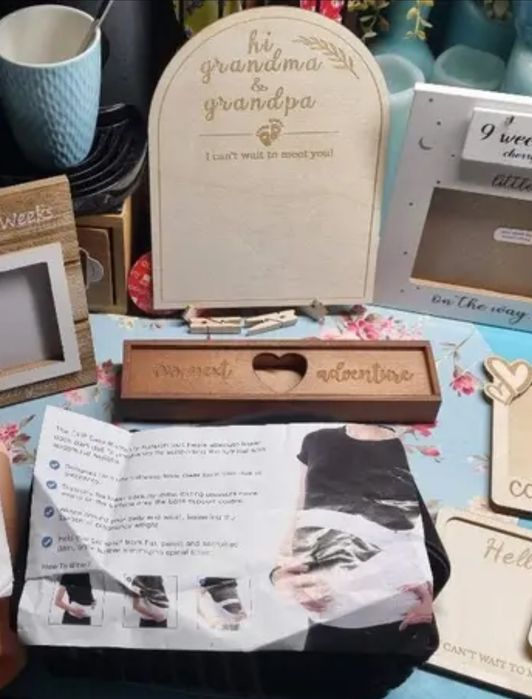 Дървена кутийка за тест за бременност