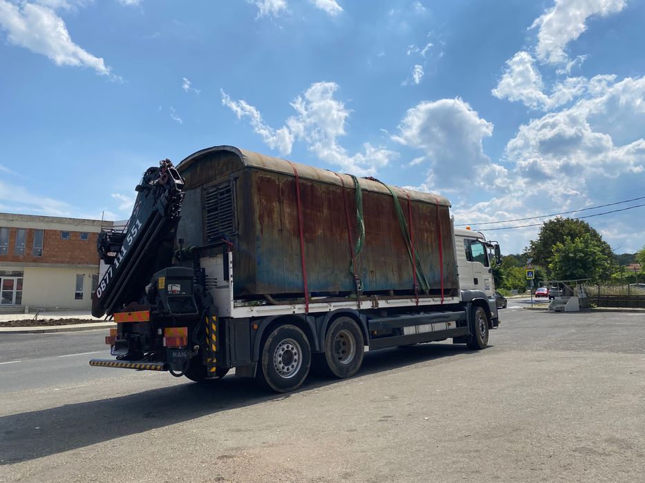 Камион с кран 24.5м  Транспортни услуги с кран варна кран Варна