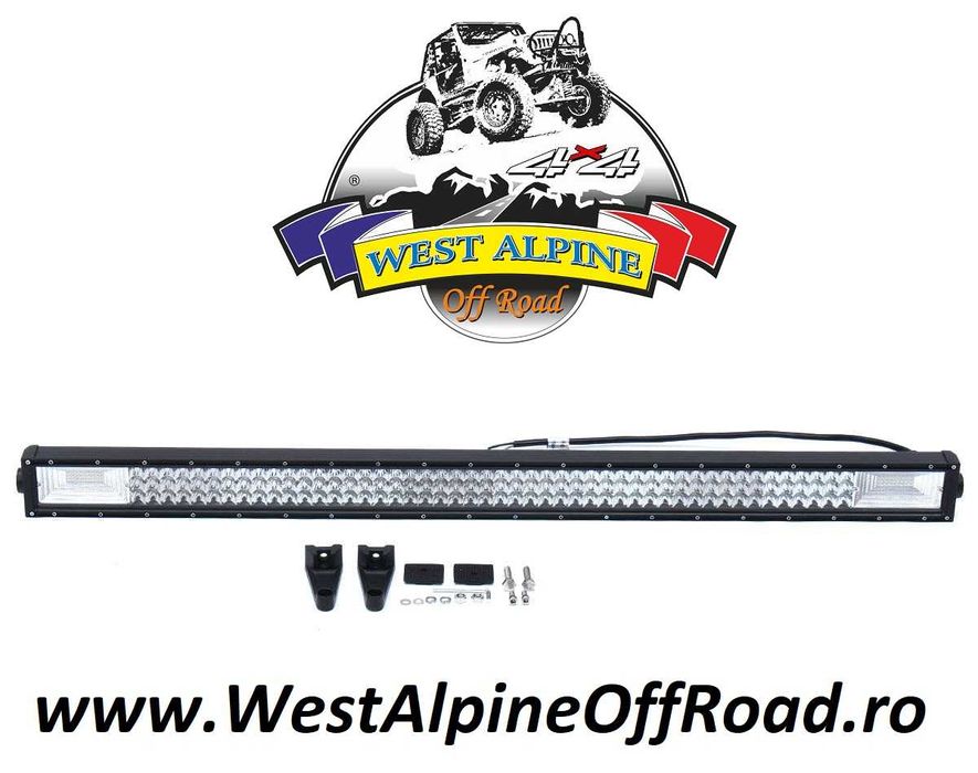 LED BAR auto 702W - LEDURI PE 3 RANDURI - COMBO 12V - Lungime 125 Cm