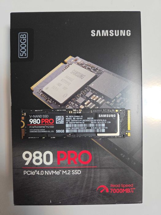 Samsung 980 PRO Gen.4 500GB NVMe M.2 + Fan Aluminum Heatsink