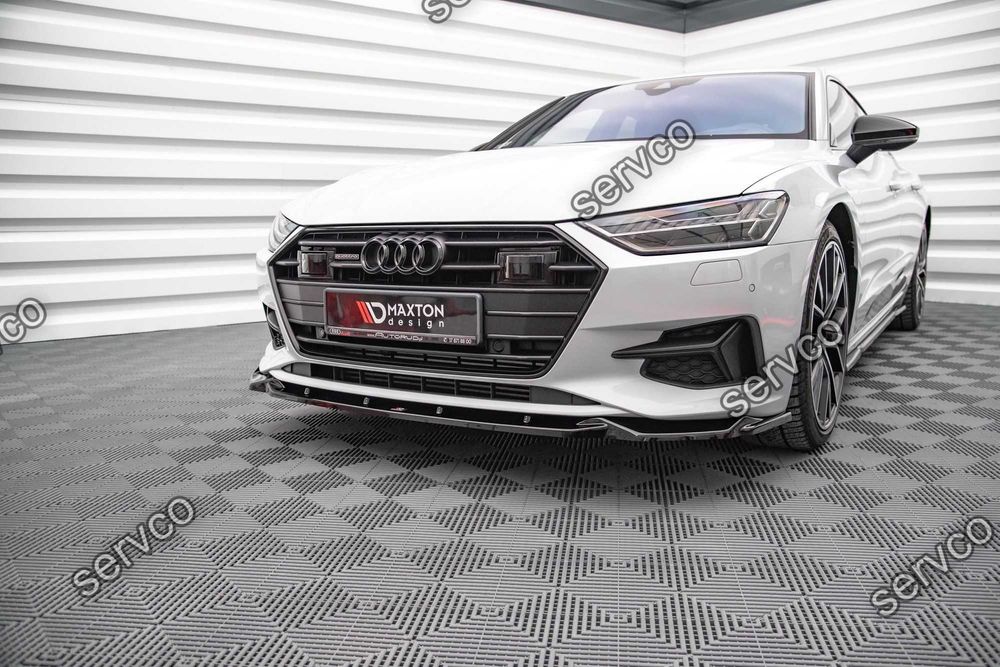 Prelungire splitter bara fata Audi A7 C8 2018- v3 - Maxton Design