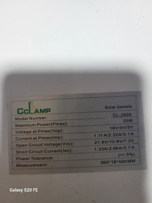 Panou Fotovoltaic Monocristalin 25W