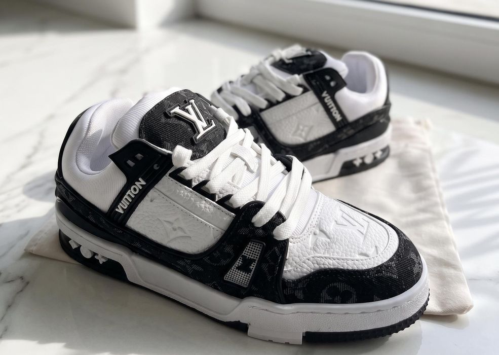 Adidasi LV Trainer Negru Alb - Calitate Premium