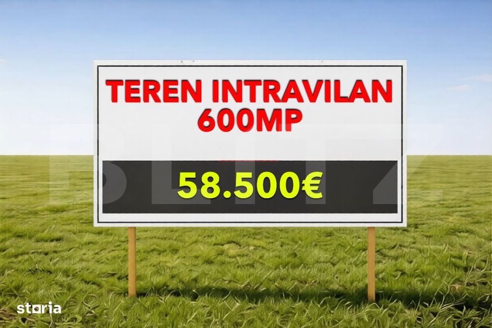 Teren intravilan 600mp utilitati Mosnita Noua