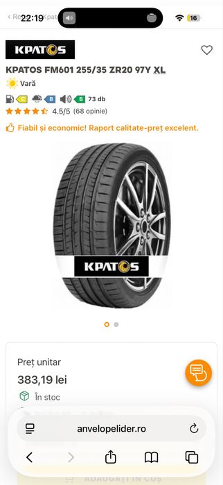 Anvelope Vara R19 - 255/35 96W