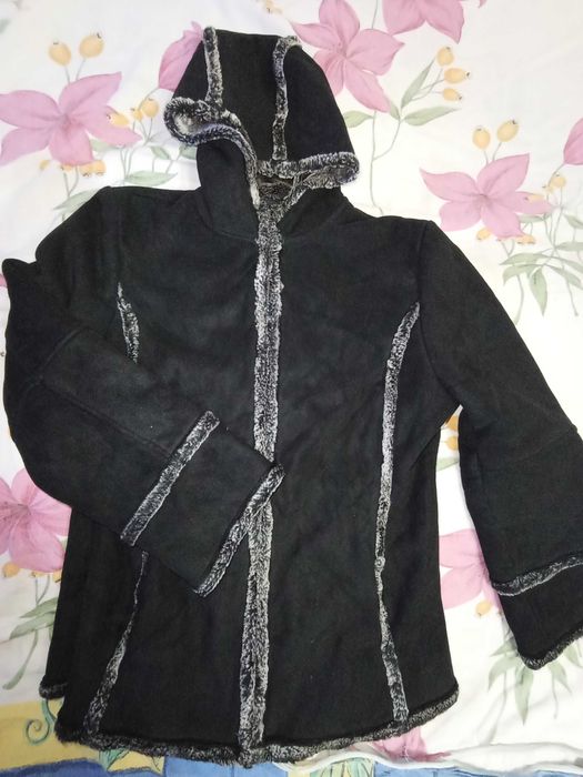 Cojoc /Haina blana Next UK negru-gri, mas. M-L (40-42)