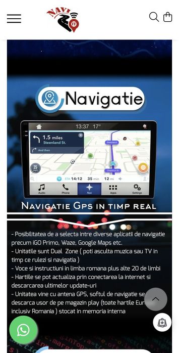 Navigatie dedicata honda civic+camera