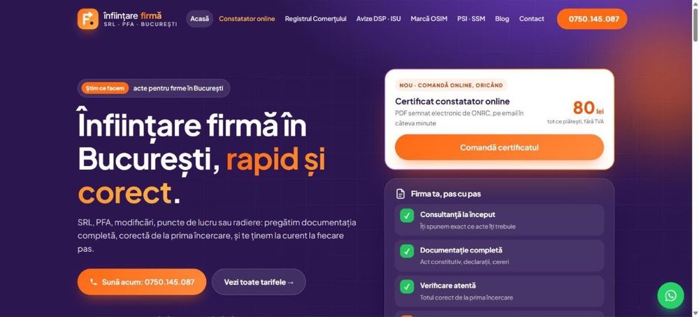 creare / refacere site web profesional design modern si rapid pentru telefon / pc - optimizare seo / site care vinde