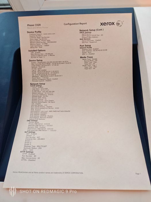 Принтер Xerox Phaser 3320