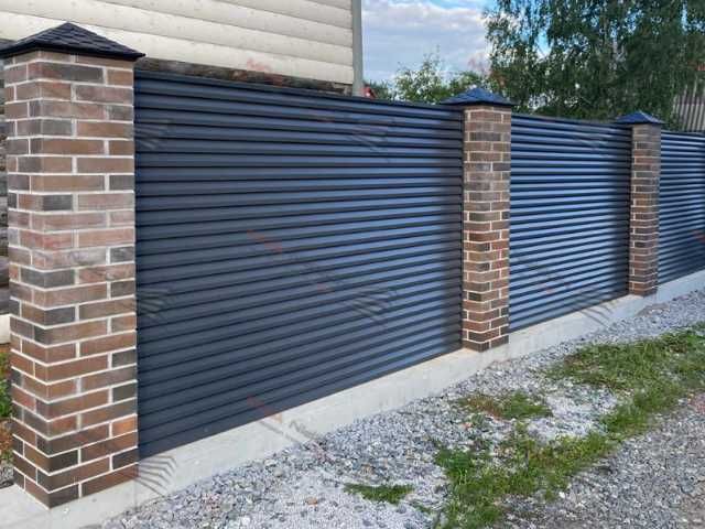 Забор жалюзи горизонтальный