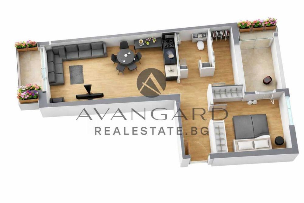 оф.25071 Двустаен с АКТ 14 до ТЦ ГРАНД