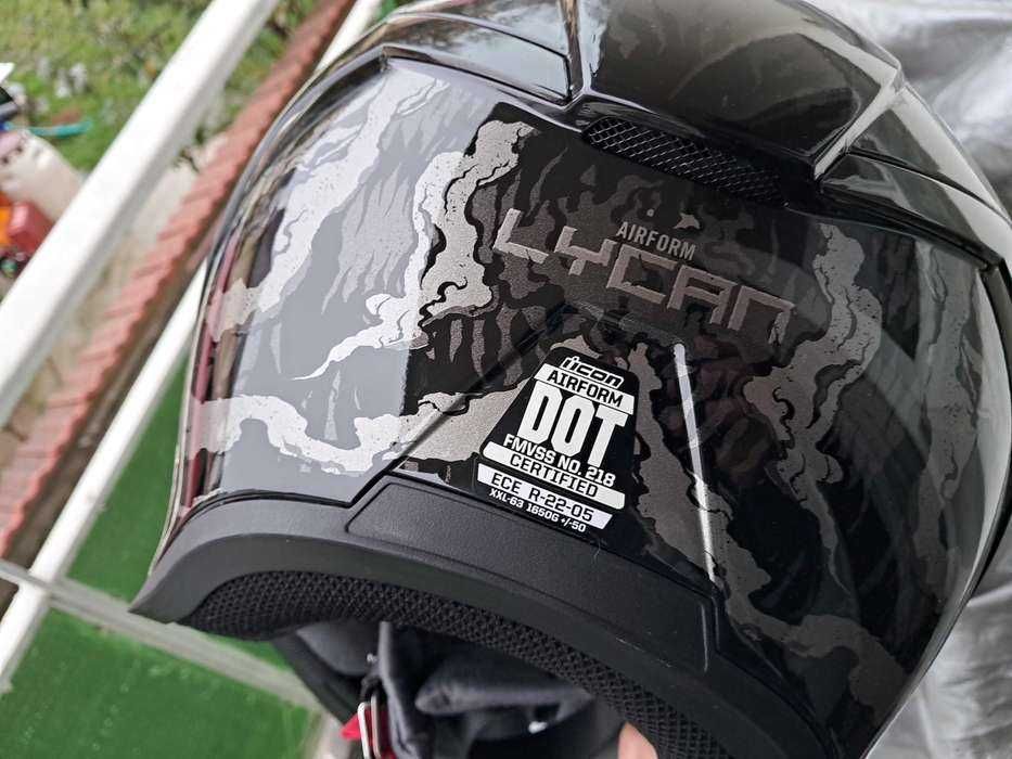 Casca moto atv ICON Airform LYCAN neagra