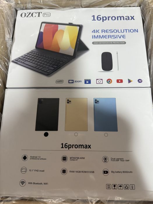 БЕПУЛ Доставка,Новые 15promax/16promax 16/512Gb+клавиатура мыш и чехол