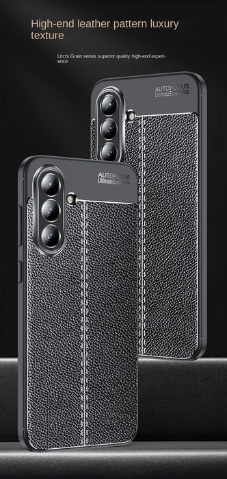 Samsung Galaxy A37 A17 A56 A36 A26 A16 / Лукс кейс гръб кожена шарка