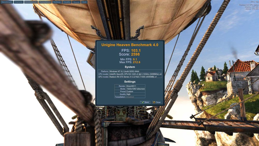 PC gaming Xeon 1220 v3 ( i5 4570) 16gb ram RX 570