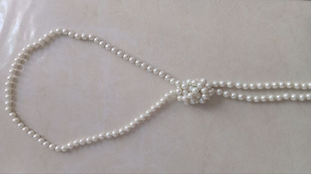 Жемчужные бусы, длинные. Новые.