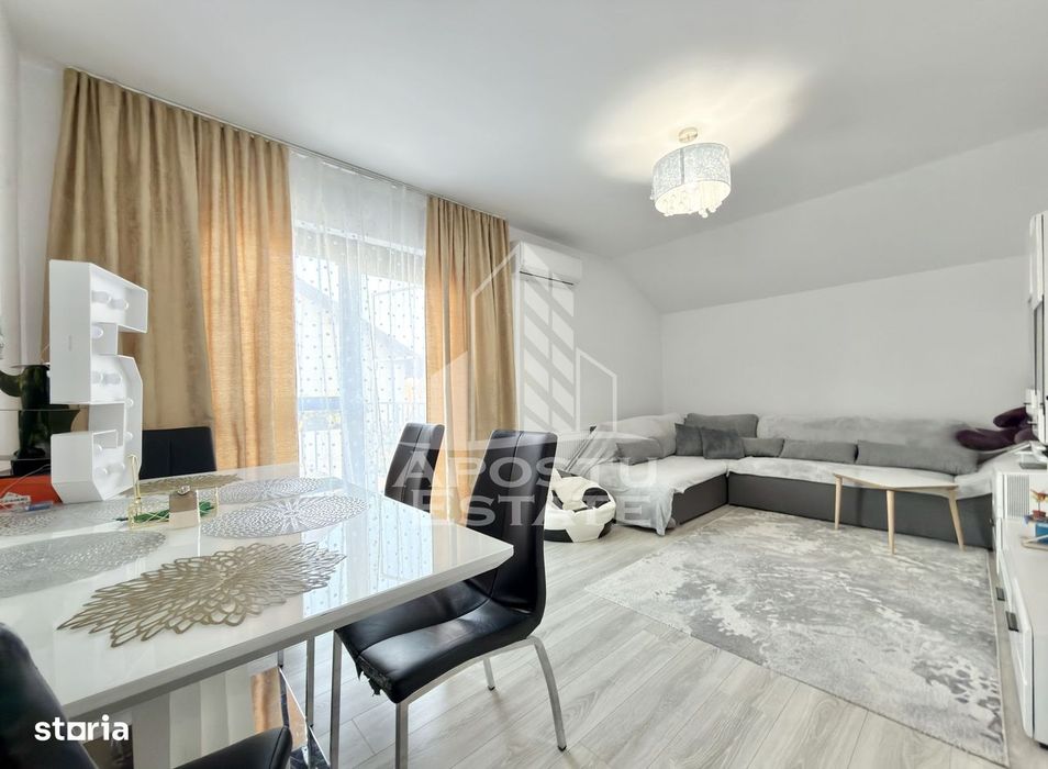 Apartament cu 2 camere complet mobilat si utilat la etajul 1 in Giroc