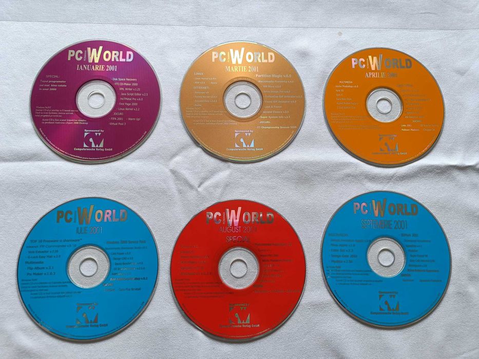 26 Cduri Software/Jocuri - Colectii Pc Magazine si Pc World