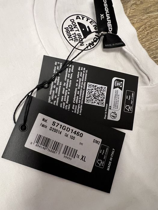Tricou Dsquared2 M L Xl Nou Original
