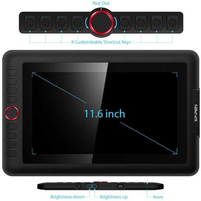 Tableta grafica XP-PEN Artist 12 Pro, 11.6" FHD, TILT, 1920x1080